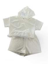 Tween Ivory Shirt & Shorts Set