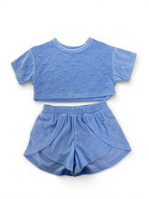 Tween Blue Terry Tank & Shorts Set