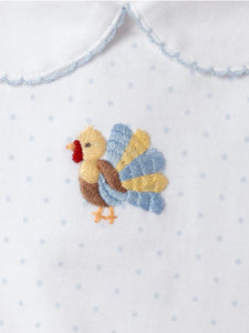 Blue Feather Turkey Pima Bloomer Set