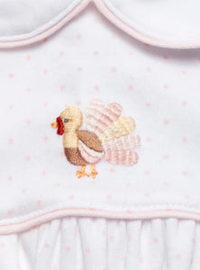 Pink Feather Turkey Pima Bloomer Set