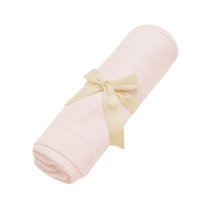 Bamboo Muslin Swaddle Blanket in Blush