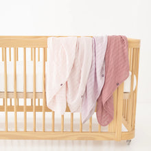 Bamboo Muslin Swaddle Blanket in Blush