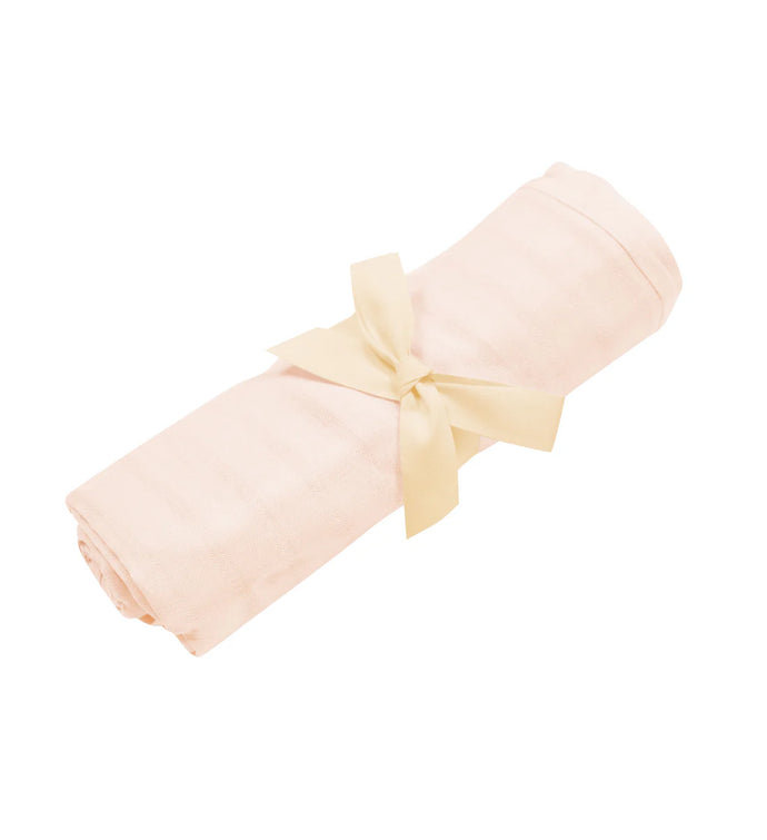 Bamboo Muslin Swaddle Blanket in Porcelain