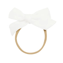 Bamboo Muslin Medium Bow in Cloud