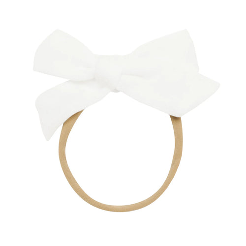 Bamboo Muslin Medium Bow in Cloud