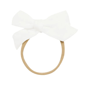 Bamboo Muslin Medium Bow in Cloud