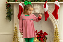 Ellie Pants Set- Red Stripe/Green