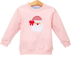 French Terry Pullover- Santa Light Pink