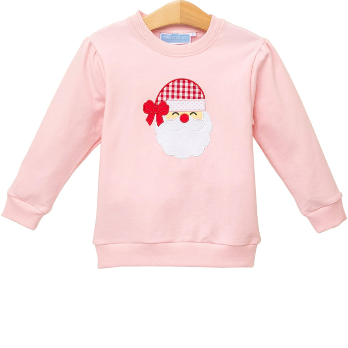 French Terry Pullover- Santa Light Pink