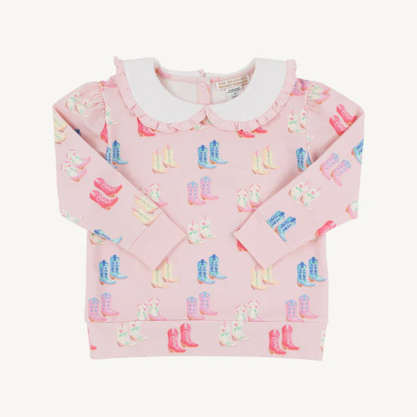Maude's Ruffle Cassidy Comfy Crewneck Cute to Boot