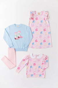 Maude's Ruffle Cassidy Comfy Crewneck Cute to Boot