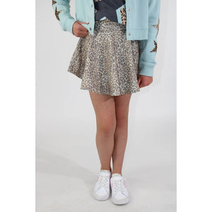 Animal Print Skort
