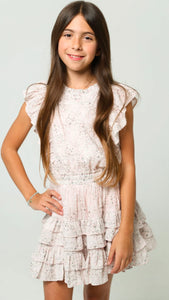 Gustavia Dress Pink Mini Roses