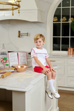 Shepherd Short Set Worth Avenue White with Richmond Red Velveteen