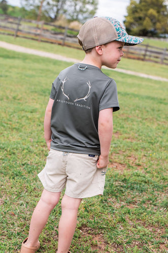 Short Sleeve Pro Performance Fishing Tee Antler