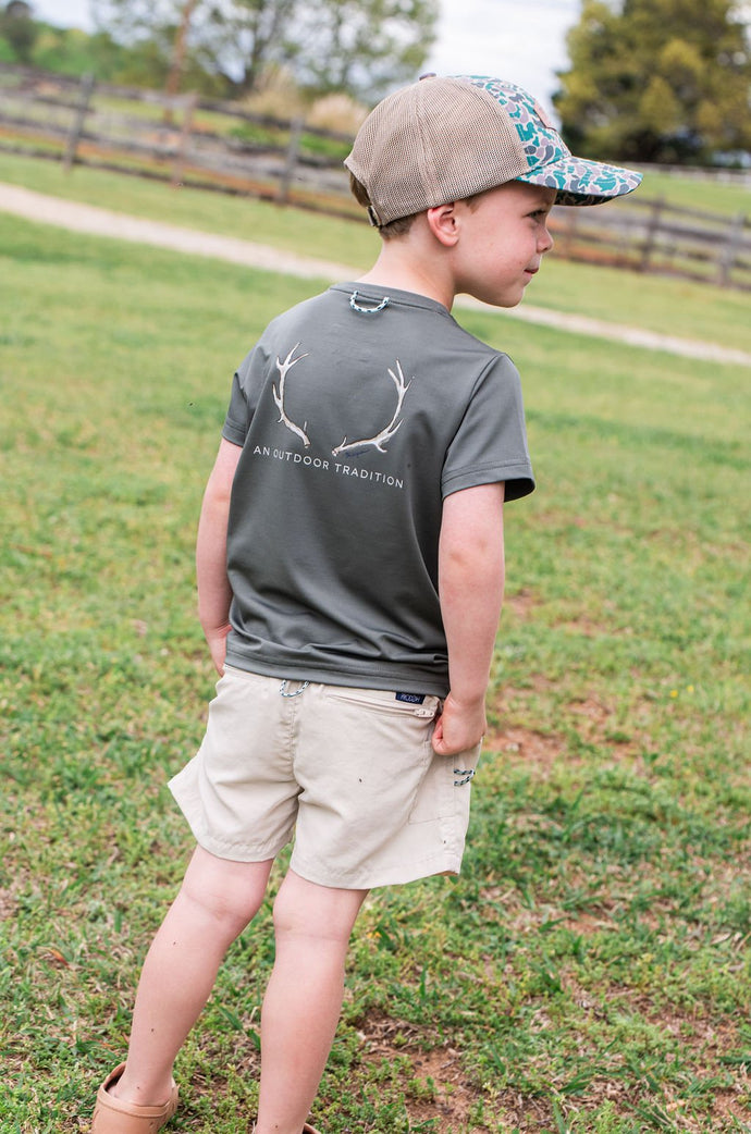 Short Sleeve Pro Performance Fishing Tee Antler