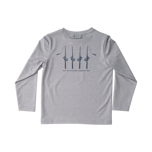 Long Sleeve Pro Performance Fishing Tee Rods