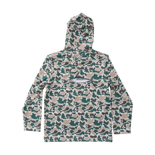 Pro Performance Hoodie Fishing Tee Camo