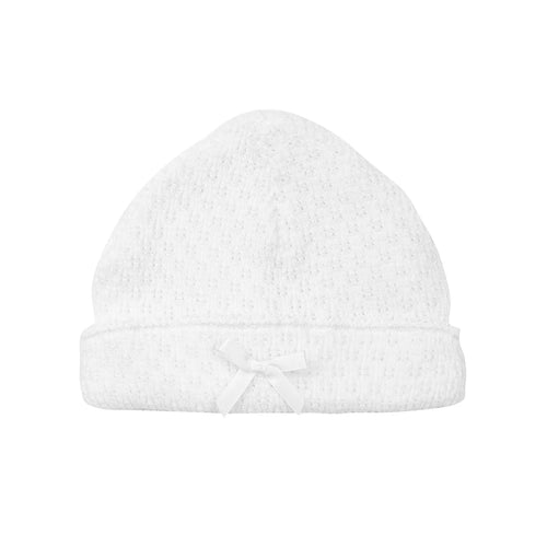White NO BOW Paty Knit Saylor Cap #126