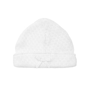 White NO BOW Paty Knit Saylor Cap #126