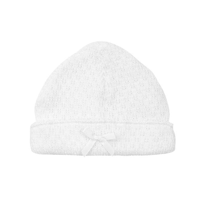 White Paty Knit Saylor Cap #126