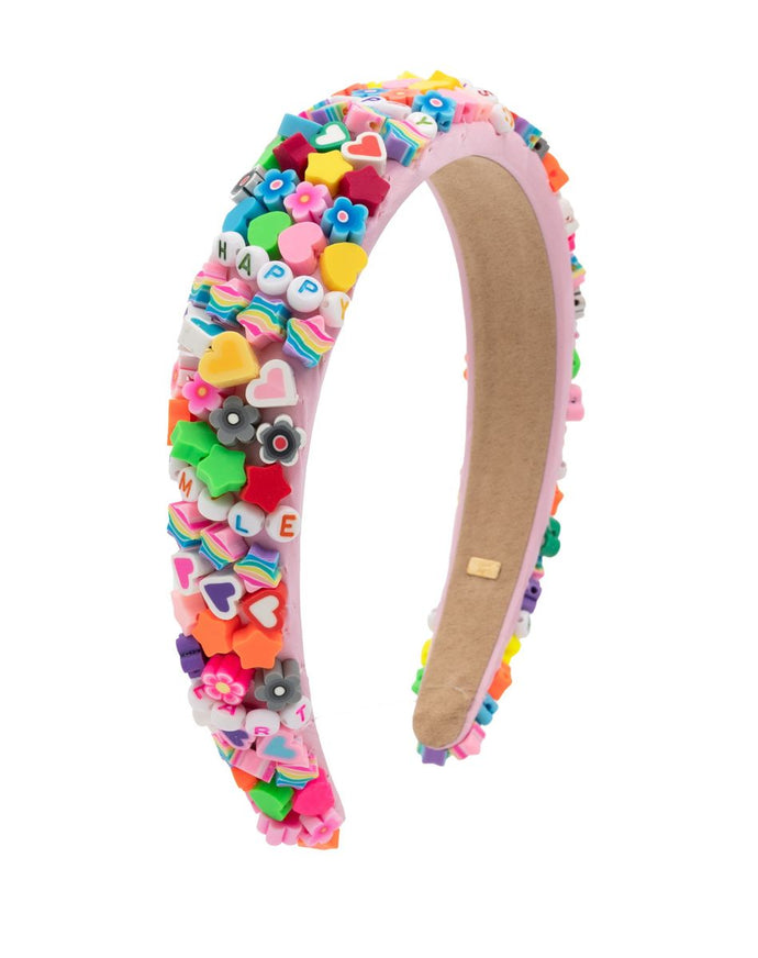 3D Charm Headband pink and neon
