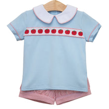 Apple Ribbon Banded Short Set