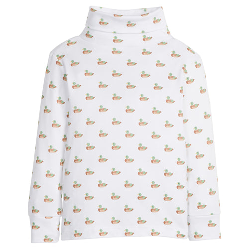 Printed Turtleneck - Mallard