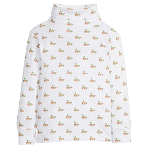 Printed Turtleneck - Mallard