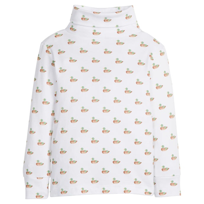 Printed Turtleneck - Mallard