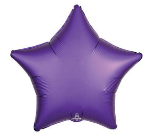 19" DARK PURPLE SATIN LUXE STAR SHAPE BALLOON