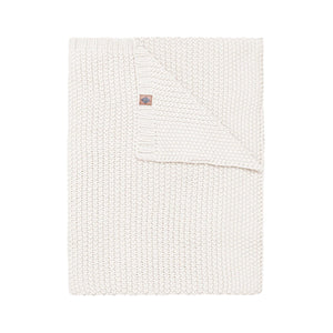 Chunky Knit Toddler Blanket in Cloud