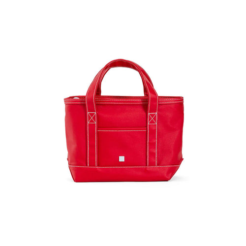 Mini Tote Coated Canvas Red