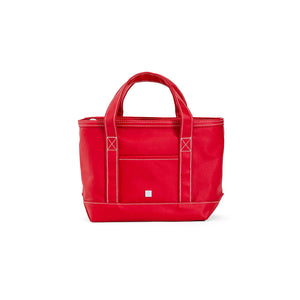 Mini Tote Coated Canvas Red
