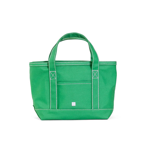 Mini Tote Coated Canvas Kelly Green