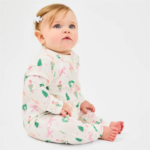 Sugar Plum Dreams Zipper Footie