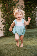 Bingham Bubble, Pelham Bay Plaid (Green) with Worth Avenue White