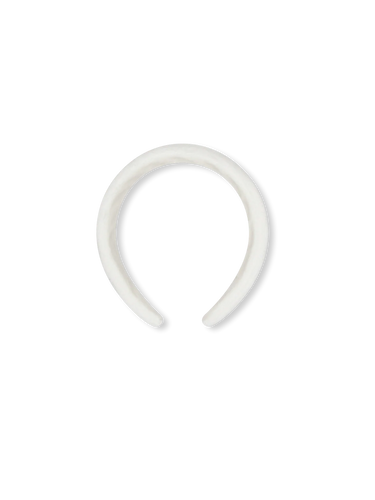 Winter White Velvet Hannah Headband