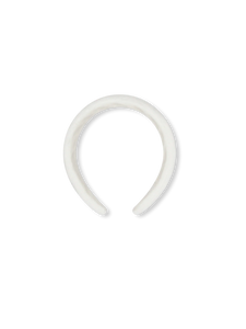 Winter White Velvet Hannah Headband