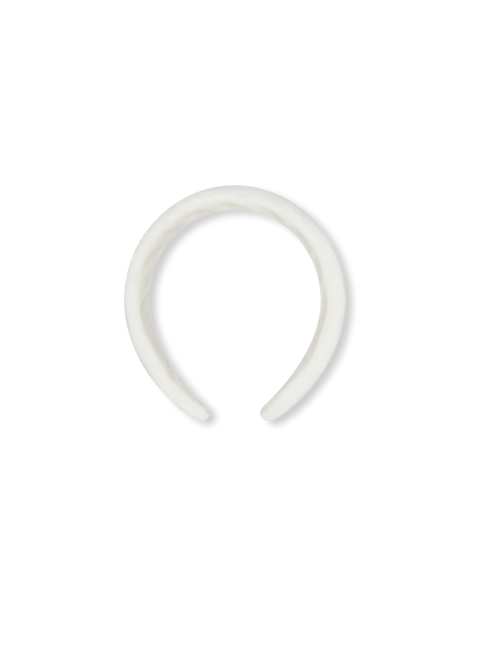 Winter White Velvet Hannah Headband