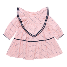 Girls Raphaela Dress Strawberry Cream Polka Dot