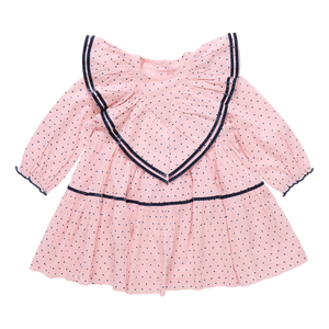 Girls Raphaela Dress Strawberry Cream Polka Dot
