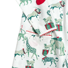 Christmas Safari, Twirling Pocket Dress Long Sleeve