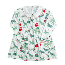 Christmas Safari, Twirling Pocket Dress Long Sleeve