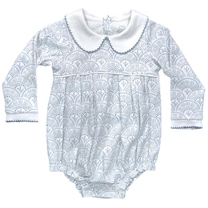 Blue Scallop, Unisex LS Bubble