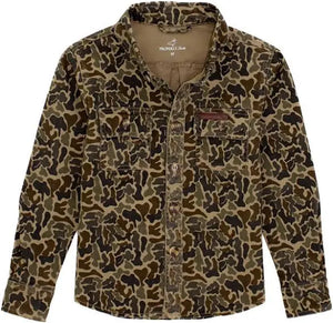 Boys Properly Tied Harvest Workshirt Vintage Camo