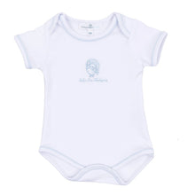 Harvest Blessings Baby's First Thanksgiving Hand-Embroidered Bodysuit - Light Blue