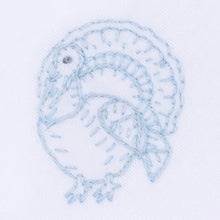 Harvest Blessings Baby's First Thanksgiving Hand-Embroidered Bodysuit - Light Blue