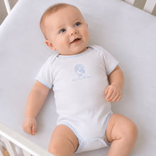 Harvest Blessings Baby's First Thanksgiving Hand-Embroidered Bodysuit - Light Blue