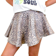 Animal Print Skort
